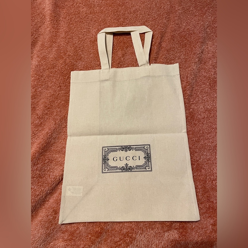 GUCCI Cotton Canvas Reusable Shopper - Small